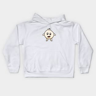 cute dim sum smiling Kids Hoodie